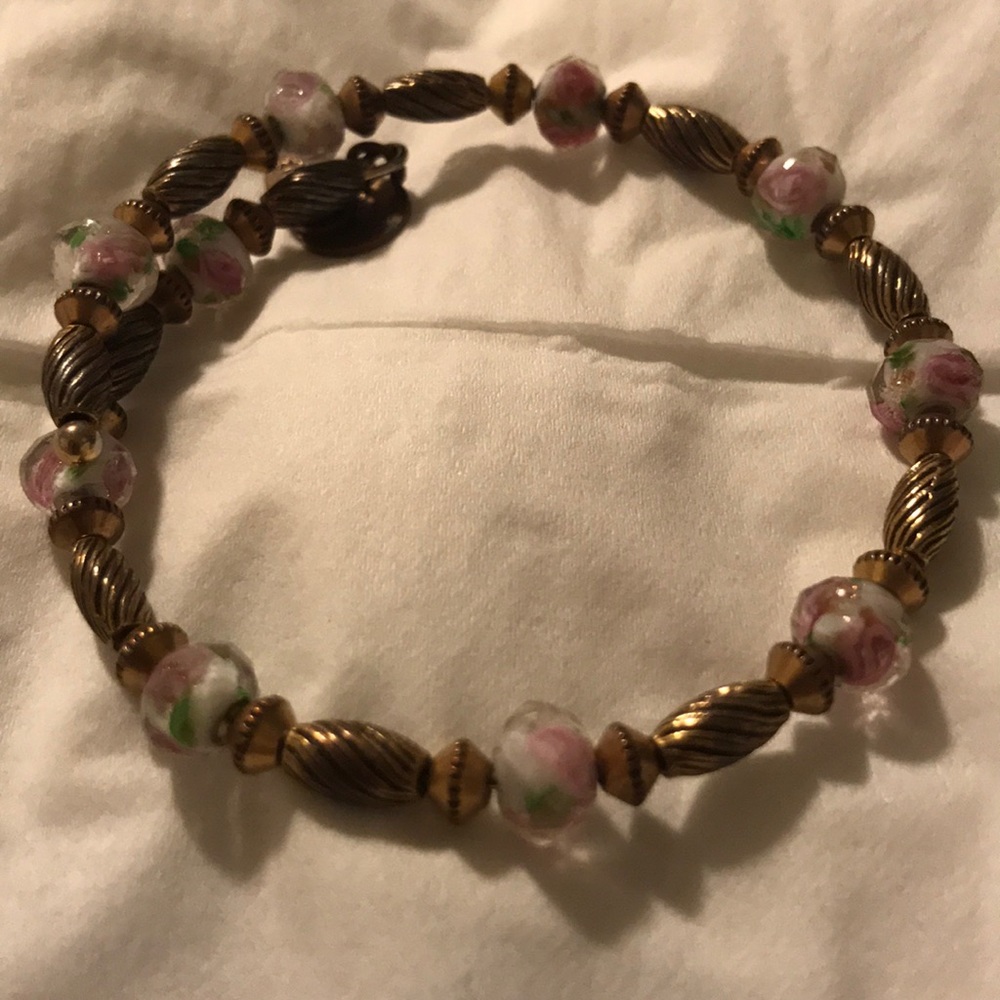 Like New Gold Roses Beaded Bangle-Alex and Ani❤️